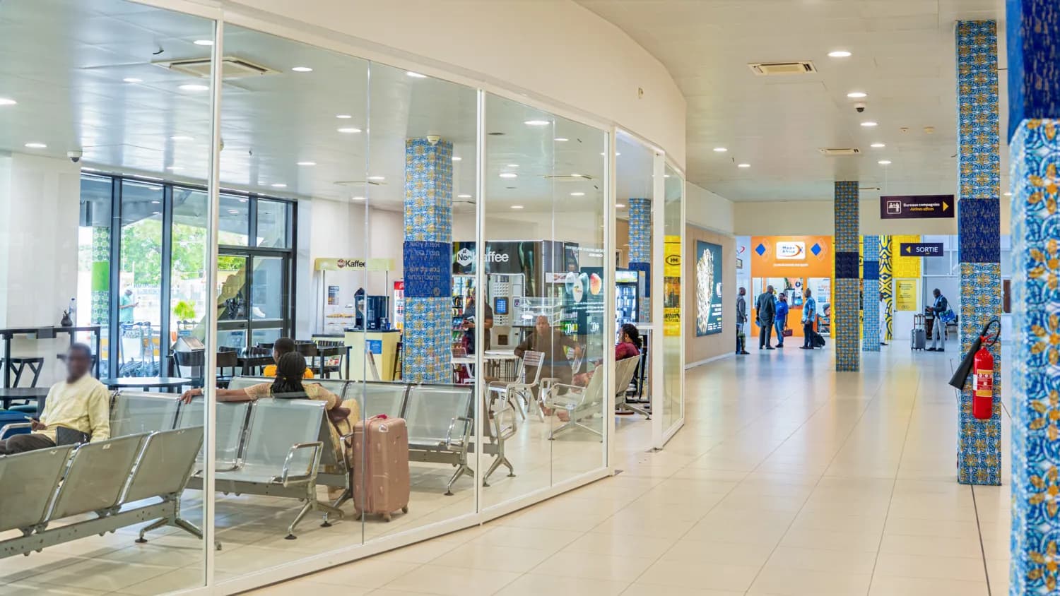 Accueil à l'aéroport